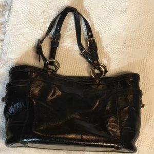 Coach leather hand bag